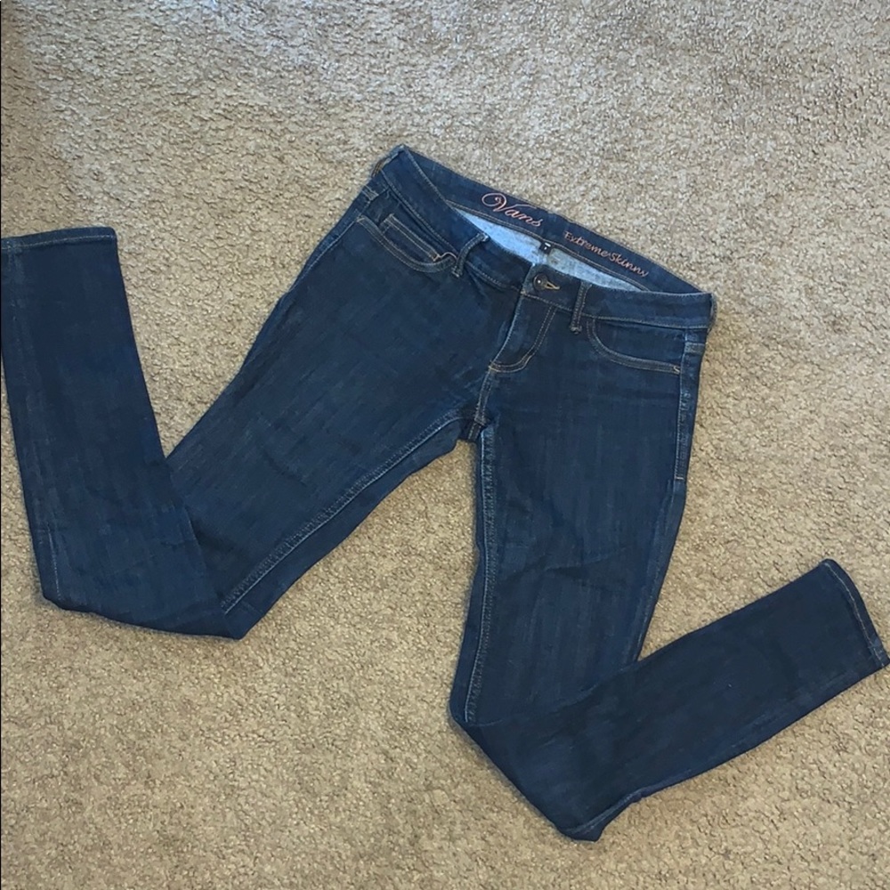 Low rise skinny jeans